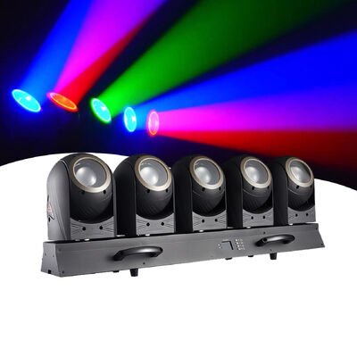 AT500K 5*80W RGBW LED Five Moving Heads Stage Light 500W Powerful Shaking Head Lights for Dj Stage Disco Club Bars Party Events