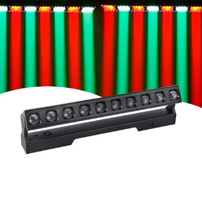 X1060 Eventos profesionales de DJ Club Luz de escenario LED 10x60W Limpieza con estroboscopio Alto brillo RGBW Interior Luz de cabeza móvil DMX512 Control